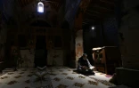 Le père Jihad Youssef au monastère Deir Mar Moussa al-Habachi à Nabek dans le nord de la Syrie, le 8 février 2025
