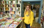 La librairie de Romana Yaremyn Ă Lviv le 20 avril 2022