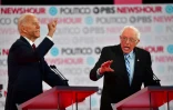 Joe Biden (G) et Bernie Sanders le 19 décembre 2019 à Los Angeles