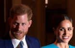 Le prince Harry et son épouse Meghan Markle en mars 2020 à Londres