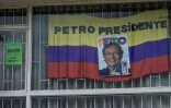 Une affiche du candidat à la présidentielle Gustavo Patro, le 16 juin 2022 à Bogota, en Colombie