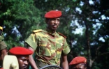 Thomas Sankara, président du Burkina Faso, le 4 août 1985 à Ouagadougou