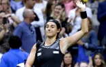 La Française Caroline Garcia après avoir perdu la demi-finale de l'US Open face à la Tunisienne Ons Jabeur, le 8 septembre 2022 à New York
