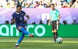 Kylian Mbappe transforme son penlaty lors de la victoire des Bleus en 16e de finale de la Coupe du monde contre le Paraguay, le 4 juillet 2026 à Philadelphie