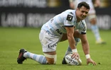 Dan Carter, l'une des vedettes mondiales du rugby, le 17 juin 2016 au Roazhon Park de Rennes lors de la victoire du Racing 92 en demi-finale de Top 14 face Ă Clermont
