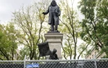 La statue du général confédéré Albert Pike à Washington, le 28 octobre 2025