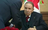 Capture d'écran après la diffusion par Canal Algérie d'images du président Abdelaziz Bouteflika recevant de hauts responsables du pays, le 11 mars 2019 dans sa résidence près d'Alger