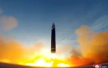 Lancement d'un missile balistique intercontinental nord-coréen Hwasong-17, le 16 mars 2023
