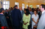 Lors de la visite officielle du président de la République, Jacques Chirac, à La Réunion le jeudi 17, le vendredi 18 et le samedi 19 mai 2001