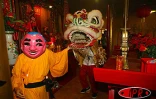 Célébration du nouvel an chinois le samedi 1er février 2003. La nouvelle année est placée sous le signe de la chèvre