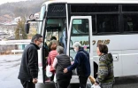 Des personnes sont évacuées en raison de l'incendie qui frappe la région d'Iwate, dans le nord-est du Japon, le 5 mars 2025