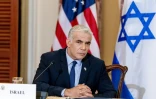 Le ministre israélien des Affaires étrangères Yair Lapid lors d'une conférence de presse le 13 octobre 2021 à Washington, aux Etats-Unis