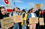 Rassemblement sur le port du Havre contre les ventes d'armes à l'Arabie Saoudite, le 9 mai 2019