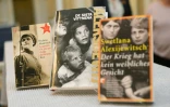 Des livres de Svetlana Alexievitch à Stockholm le 8 octobre 2015