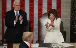 La cheffe des démocrates au Congrès Nancy Pelosi lors du discours sur l'état de l'Union de Donald Trump, le 5 février 2019 à Washington, 