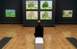 Exposition d'oeuvres de David Hockney à la Royal Academy de Londres le 18 mai 2021