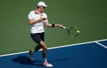 Le Français Ugo Humbert face au Suisse Stanislas Wawrinka au 2e tour de l'US Open, le 29 août 2018 à New York