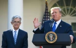 Le président des Etats-Unis Donald Trump et celui de la banque centrale américaine (Fed) Jerome Powell, le 2 novembre 2017 à la Maison Blanche