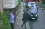 Image tirée d'une vidéosuveillance obtenue par l'agence de presse turque DHA le 10 octobre 2018 montrant Jamal Khashoggi arrivant au consulat saoudien le 2 octobre 2018