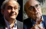 Michel Platini (g) et Sepp Blatter, respectivement en 2020 et 2019