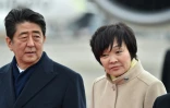 Le Premier ministre japonais Shinzo Abe et sa femme Akie Abe à Tokyo, le 28 février 2017