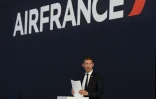 Le directeur général d'Air France-KLM Benjamin Smith, le 29 septembre 2021 à l'aéroport parisien de Roissy-Charles de Gaulle