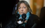 La maire de Calais Natacha Bouchart à sa sortie de l'Elysee à Paris, le 4 mars 2016