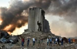 Photo d'archive prise le 4 août 2020 après l'explosion au port de Beyrouth, la capitale libanaise
