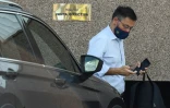 Le président du FC Barcelone, Josep Maria Bartomeu, à son arrivée au siège du club, le 17 août 2020