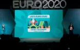 Présentation du logo de Saint-Pétersbourg en tant que ville hôte de l'Euro-2020 le 19 janvier 2017 à Saint-Pétersbourg