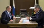 Le président russe Vladimir Poutine et le ministre russe de la Défense Sergueï Choïgu, le 7 octobre 2015 à Sotchi