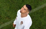 L'attaquant vedette de l'équipe du Portugal Cristiano Ronaldo face à l'Uurguay au Mondial-2018 , le 30 juin 2018 à Sotchi