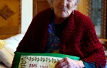 Emma Morano, 116 ans, chez elle à Verbania, en Italie, le 14 mai 2016