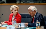 Le président du Conseil européen, Antonio Costa, et la présidente de la Commission européenne, Ursula von der Leyen, le 14 juillet 2025 à Bruxelles