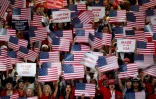 Des spectateurs lors de la convention républicaine au American Airlines Center de Dallas, au Texas, le 9 septembre 2026