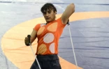 La lutteuse indienne Vinesh Phogat à l'entraînement le 24 mai 2016 à Lucknow
