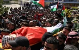 Funérailles de trois Palestiniens tués dans une attaque de colons israéliens, le 12 mars 2026 à Abou Falah, au nord-est de Ramallah