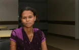 Sharmilaben Macwan, une mère porteuse indienne de 31, le 1er septembre 2016 à l'hôpital Akanksha à Anand