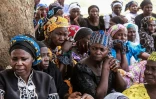Des familles réunies pour marquer les 5 ans de l'enlèvement des filles de Chibok au Nigeria, le 14 avril 2019
