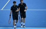 La paire française Nicolas Mahut (d)/Pierre-Hugues Herbert au Masters, le 20 novembre 2015 à Londres