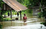 Les habitants de West Point se retrouvent sous l'eau à Monrovia, le 1er juillet 2016