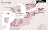 Afghanistan: localisation de la présence des talibans et zones touchées par le séisme de lundi