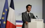 Gabriel Attal lors d'une conférence de presse, le 2 juin à Paris