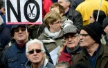 Des manifestants contre la dévalorisation des retraites, le 17 mars 2018 à Madrid