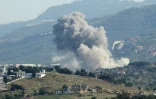 Bombardement israélien sur le village de Kfar Kila, dans le sud du Liban, le 14 mai 2024
