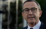 Le président de LR et candidat à l'élection présidentielle Bruno Retailleau le 20 mai 2026 à Kiev