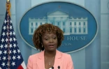 La porte-parole de la Maison Blanche, Karine Jean-Pierre, le 10 avril 2023 à Washington