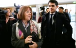 Gisèle Pelicot et son avocat Stéphane Babonneau au palais de justice d'Avignon, le 25 novembre 2024