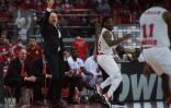 L'entraîneur serbe de Monaco Sasa Obradovic, lors du quart de finale de l'Euroligue face à l'Olympiakos, le 20 avril 2022 à Athènes