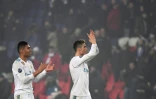 Cristiano Ronaldo (d) et Casemiro lors de la victoire du Real face au PSG le 6 mars 2018 en Ligue des champions